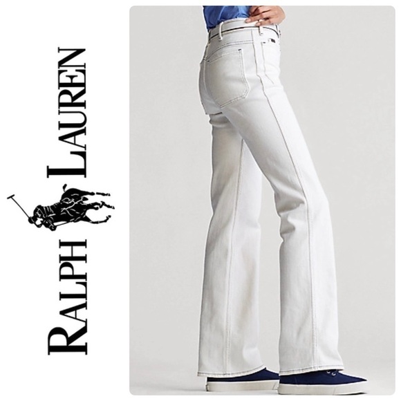 Polo by Ralph Lauren | White Flare Jean - Size 26R- Excellent Condition - Picture 2 of 12